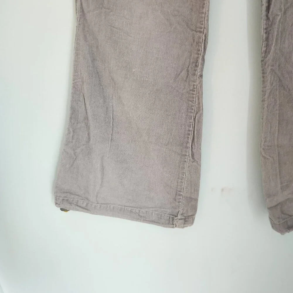 RARE‎ Vintage 90s Breakdown Original Raver Corduroy Pants Flare Gray Sz 7 30x31
